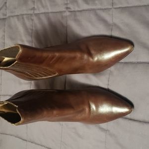 Cole Haan high heel boots brown leather size 8.5B